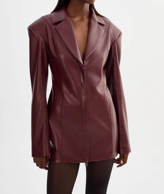 Lamarque - Benedetta Faux Leather Blazer Dress