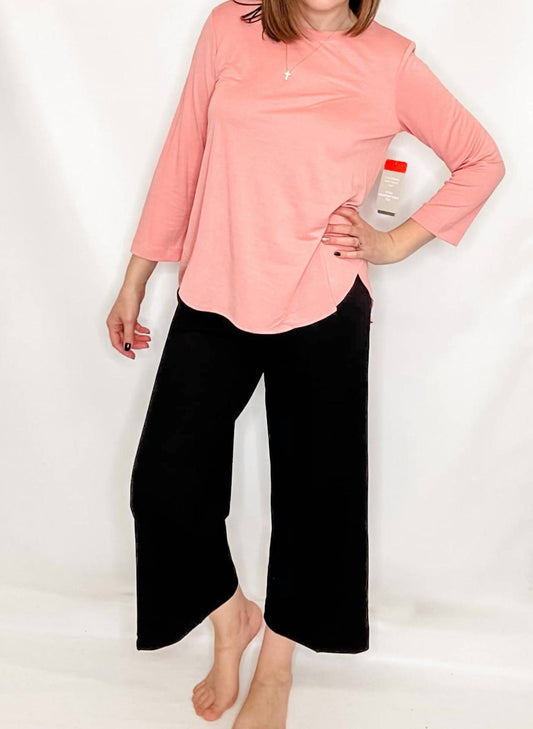 Multiples - Elastic Wide Leg Crop Pant