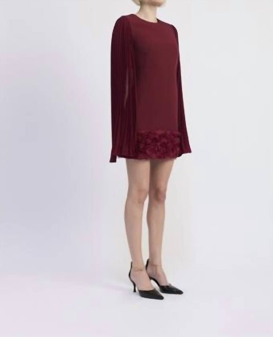 En Saison - Annalis Sleeve Cape Sheath Dress