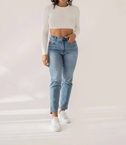 Matcha Jeans - Mom High Rise Jeans