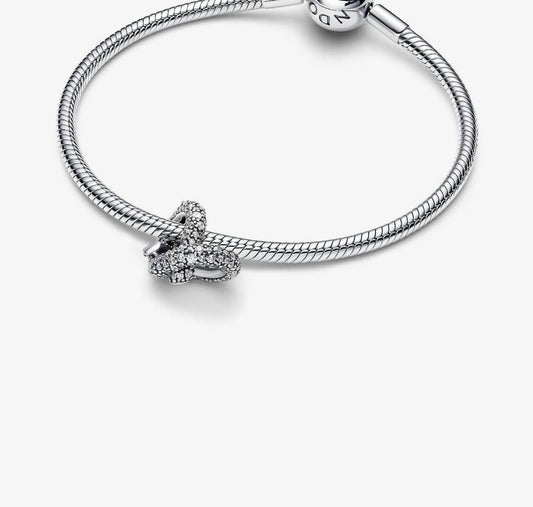 Pandora - Women's Pavé Infinity Knot Heart Charm