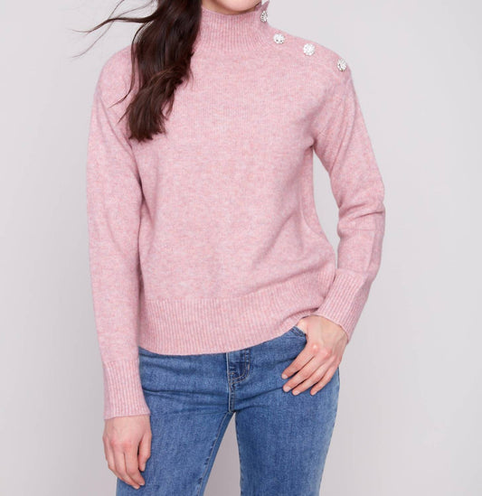 Charlie B - Bling Button Sweater