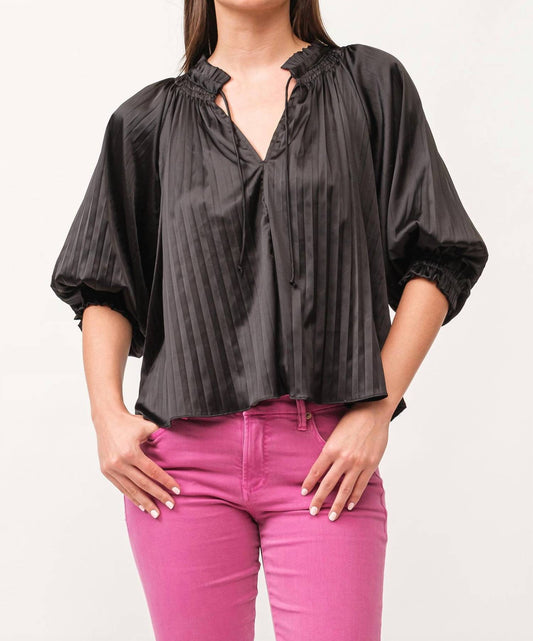Dear John Denim - Anna Relaxed Fit Pleated Blouse
