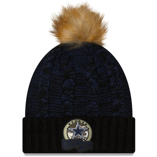 New Era - Women's Dallas Cowboys 2022 Salute To Service Pom Knit Hat
