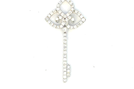 Aamiaa - 0.54 Carat Natural Diamond Key Pendant