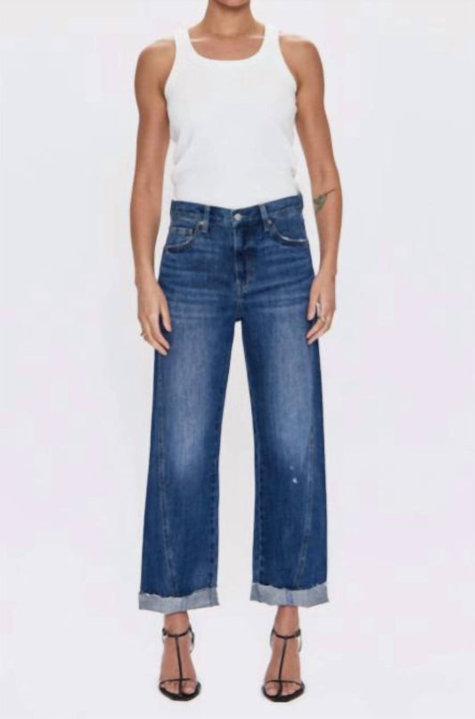 Pistola - Kacey Mid Rise Cuffed Boyfriend Jeans