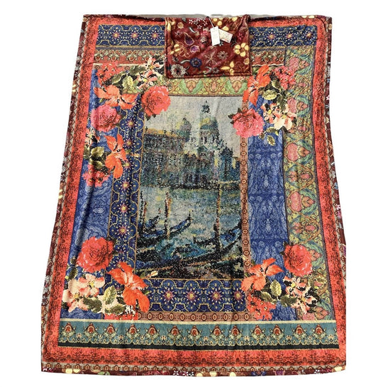 Johnny Was - Grand Canel Scarf Print Travel Blanket