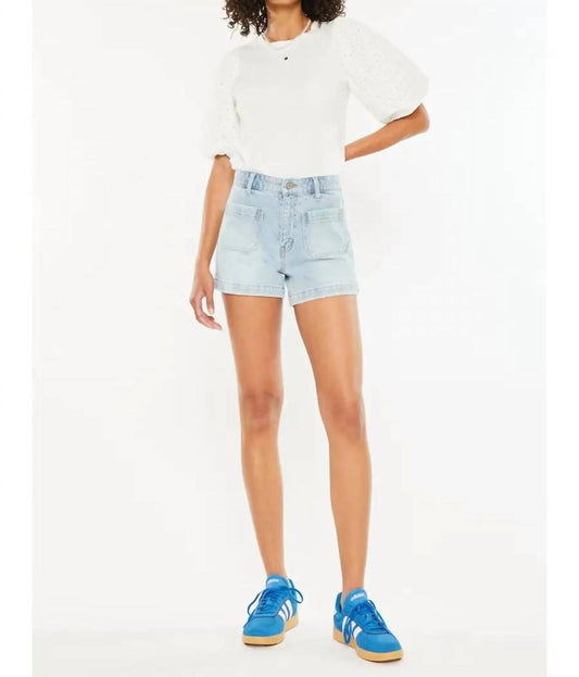 Kancan - High Rise A-line Trouser Denim Shorts