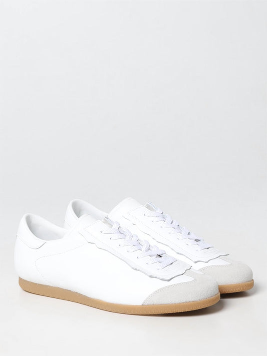 Maison Margiela - Women's Low Featherlight Leather And Suede Sneakers