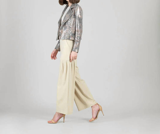 Clara Sunwoo - Sequin Knit Moto Jacket