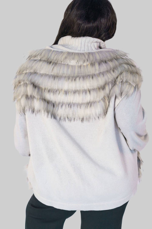 Tricot Chic - Faux Fur Vest - Plus