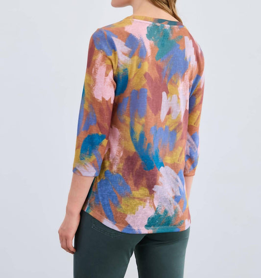 Fdj - 3/4 Sleeve Scoop-neck Top