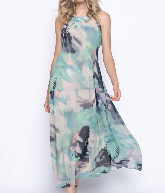 Picadilly - Sleeveless Pleated Maxi Dress