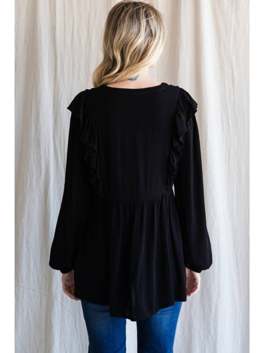 Jodifl - Embroidered Babydoll Top