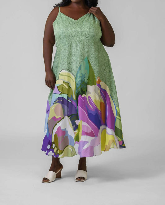 -Bl^Nk- - Aemee Floral Sleeveless Dress - Plus