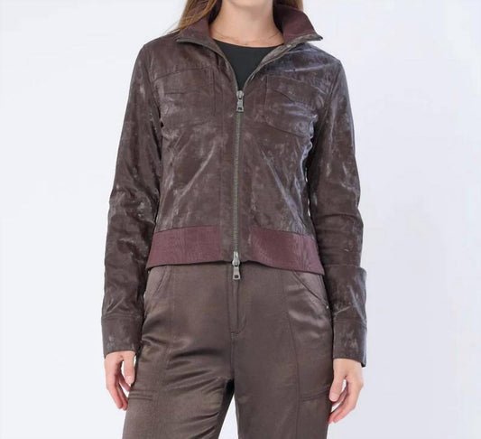 Marrakech - Etna Sueded Patent Leather Jacket
