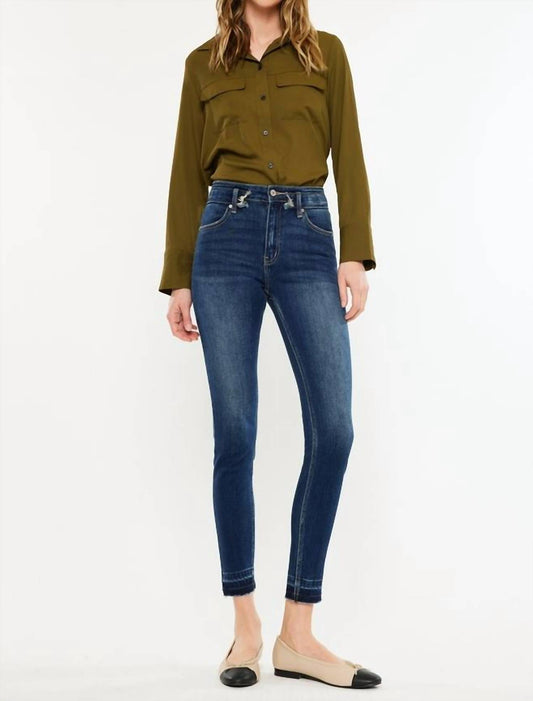 Kancan - Double Waist High Rise Ankle Skinny Jean