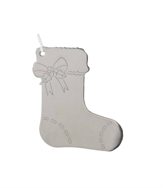 Creative Gifts International - Stocking Ornament with White Tassel