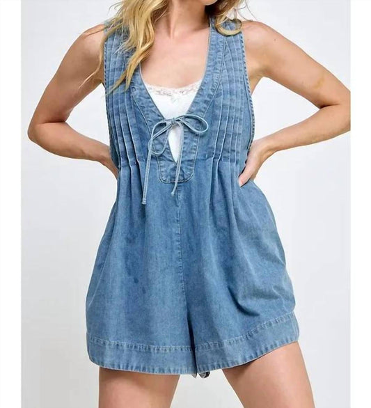 Ee:Some - Boho Bliss Denim Romper