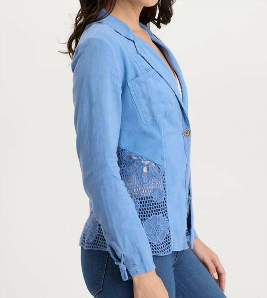 Xcvi - Trinket Linen Crochet Jacket