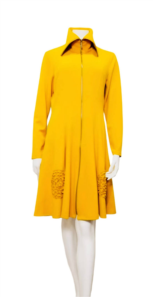 Samuel Dong - Women's Knit Crepe Zip Dress