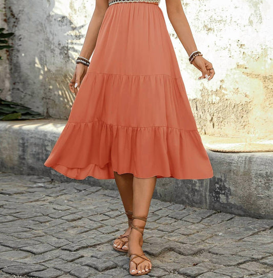 Lovesoft - Camisole A Hem Patchwork Midi Dress