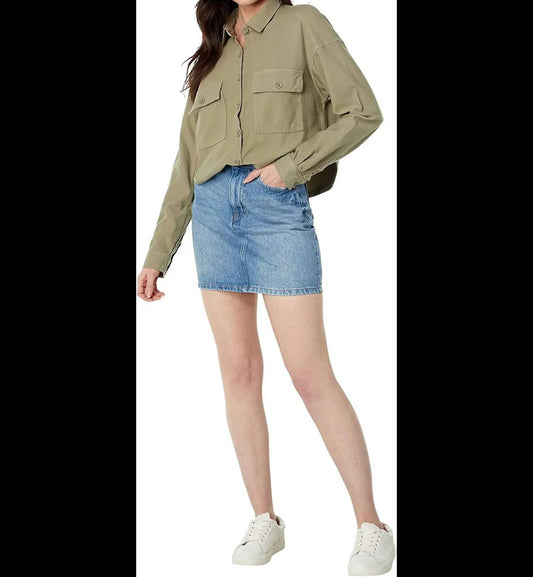 Bobi - Knit Twill Button Shirt Jacket