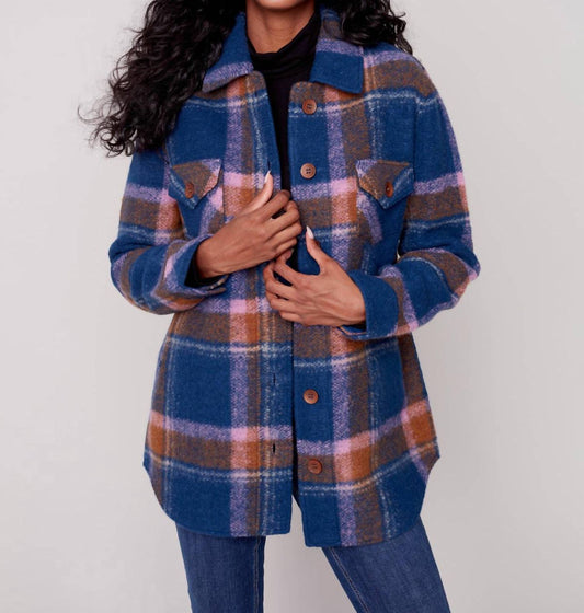 Charlie B - Long Sleeve Pockets Shirt Jacket