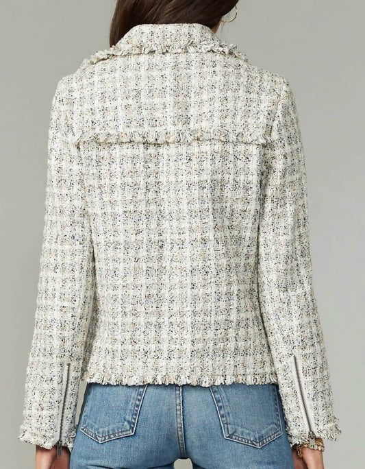 VERA TWEED MOTO JACKET
