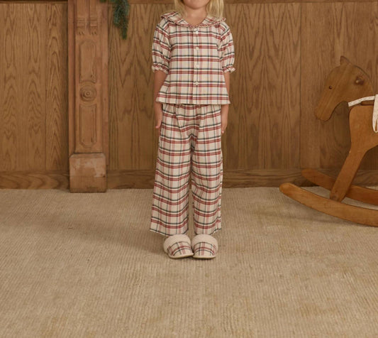 Rylee + Cru - Holiday Flannel Ruffle Pajamas