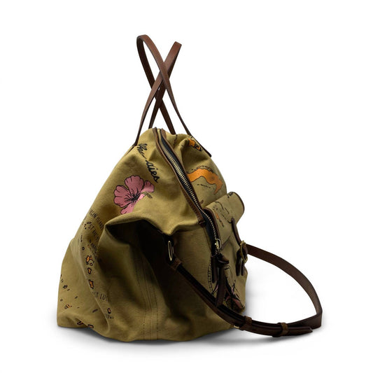 Kempton & Co. - Vintage Map Print Canvas Crossbody Bag