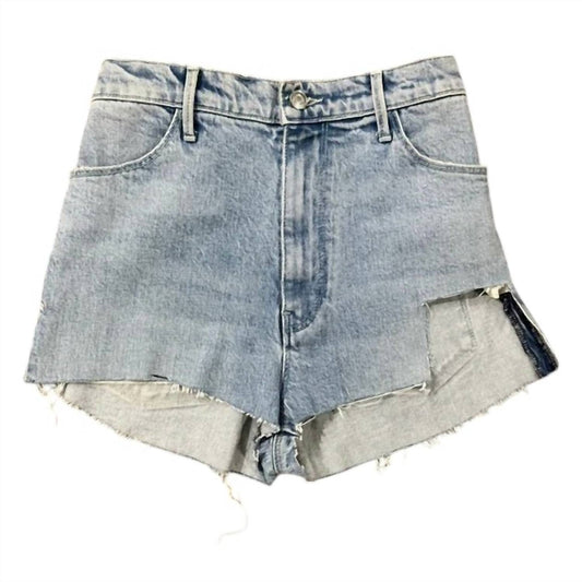 Rta - Women's High Rise Raw Hem Denim Shorts