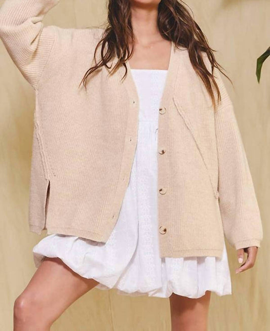 Bucketlist - Oversized On Seam Cardigan