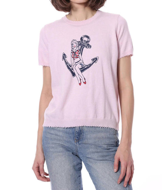 Minnie Rose - Anchor Cashmere Tee