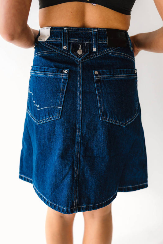 Free People - Suzy Denim Midi Skirt