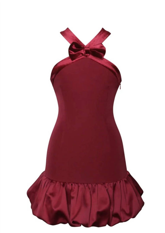 Miss Circle - Velour Bubble Dress