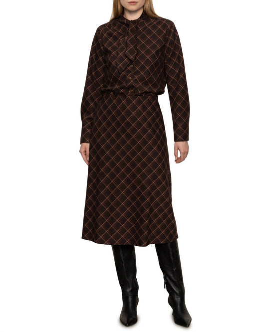 Sanctuary - Autumn Plaid Midi Skirt