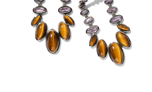 Nak Armstrong - Women's Kimono Tiger’s Eye Earrings