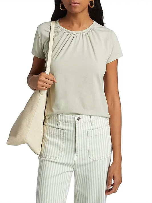Frame - Gathered Short Sleeve Tee