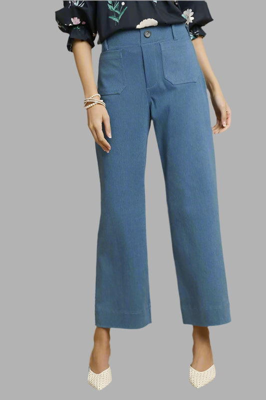 Umgee - Women's Denim Wide Leg Pants