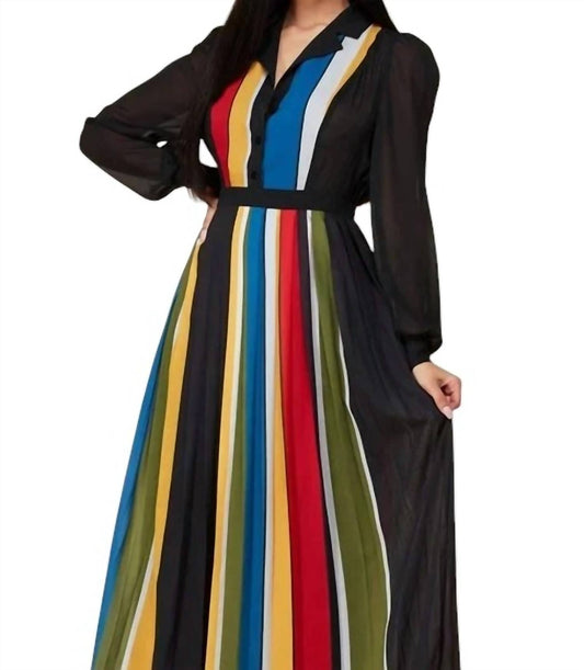 L'Atiste - Long Sleeve Maxi Dress