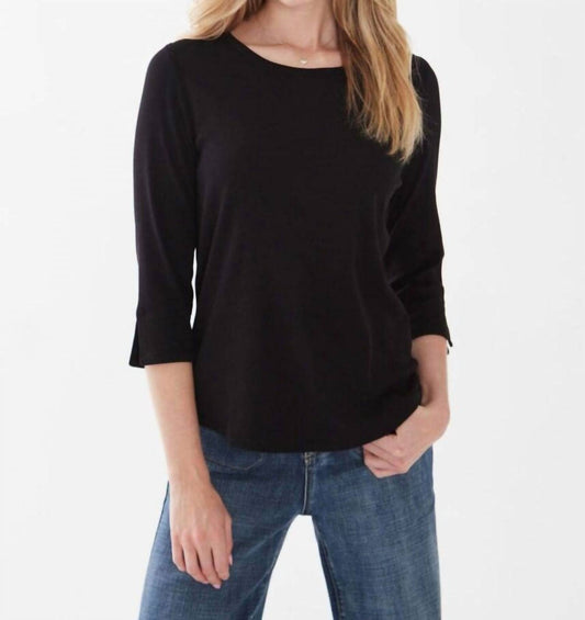 Fdj - 3/4 SLEEVE SCOOP NECK TOP