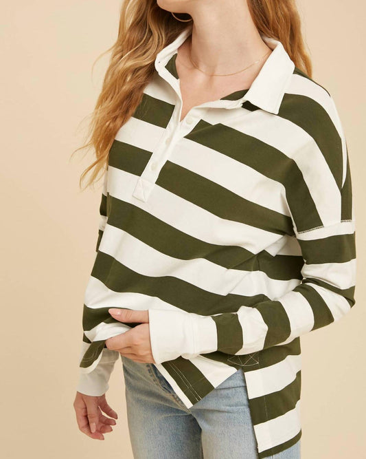 In-Loom - Striped Rugby Top