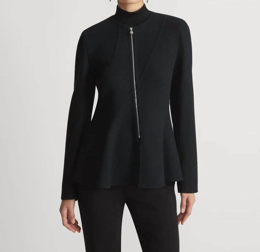 Lafayette 148 - Crepe Flounced Hem Jacket