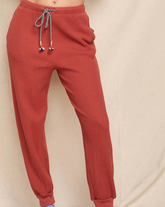 Sundry - Drawstring Waffle Knit Jogger