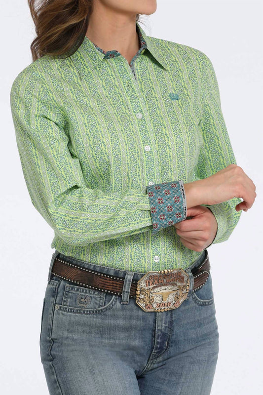 Cinch - Geometric Print Button-down Western Shirt