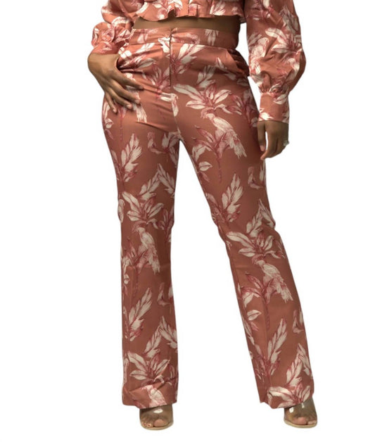 L'Atiste - Top and Floral Pant Set