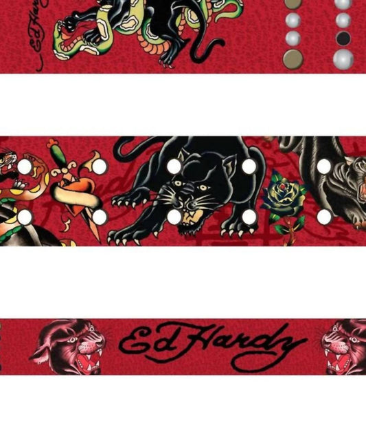 Ed Hardy - Men's Panther Snake Belt