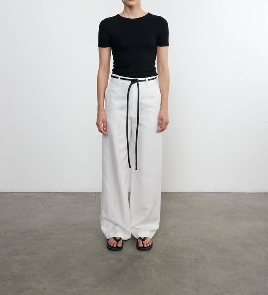 Enza Costa - SILK KNIT ESSENTIAL SHORT SLEEVE TEE