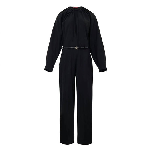 Gucci - Women's Long Sleeves Button Jumpsuit